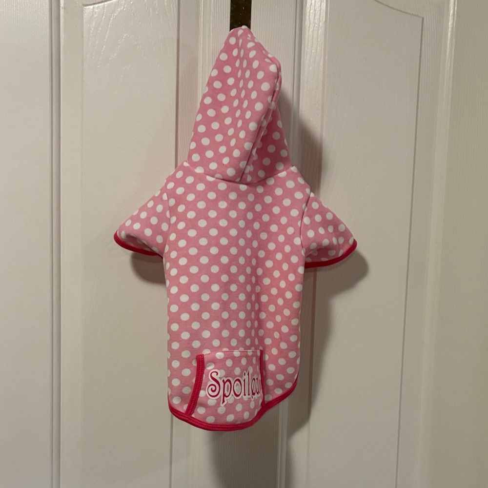 Pink dog sweater
